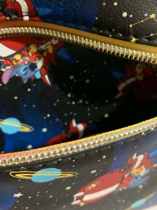 Loungefly Mini Backpack Disney Lilo & Stitch Spaceship Experiment 626 Stars Bag main image 7